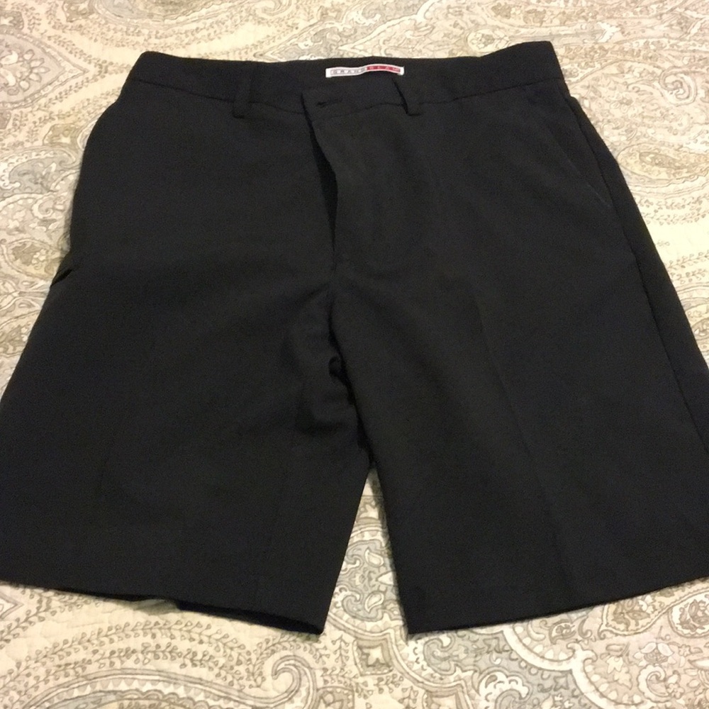 Black golf shorts